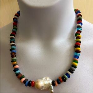 Eliou pearl beaded necklace